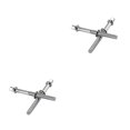 thumbnail image 3 of Eigraketly 2 Pieces Professional Practical Drum Screws Lightweight Drum Percussion Tension Metal Instrument Wear-resistant Key-Screw Rods Como se muestra 2piezas Eigraketly CBP470845, 3 of 6