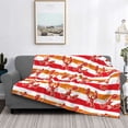 thumbnail image 2 of Fotbe Red Lobster Manta de Franela con Estampado, Manta Ultrasuave para Cama, Sofá, Auto, Hipoalergénica y Antibolitas-60"x50", 2 of 6