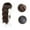 Dark Brown, variant on Viviabella Loose Water Wavy Hairpiece Clip in Fluffy Crown Topper With Choppy Bangs Synthetic Hair Toupee for Women Girls