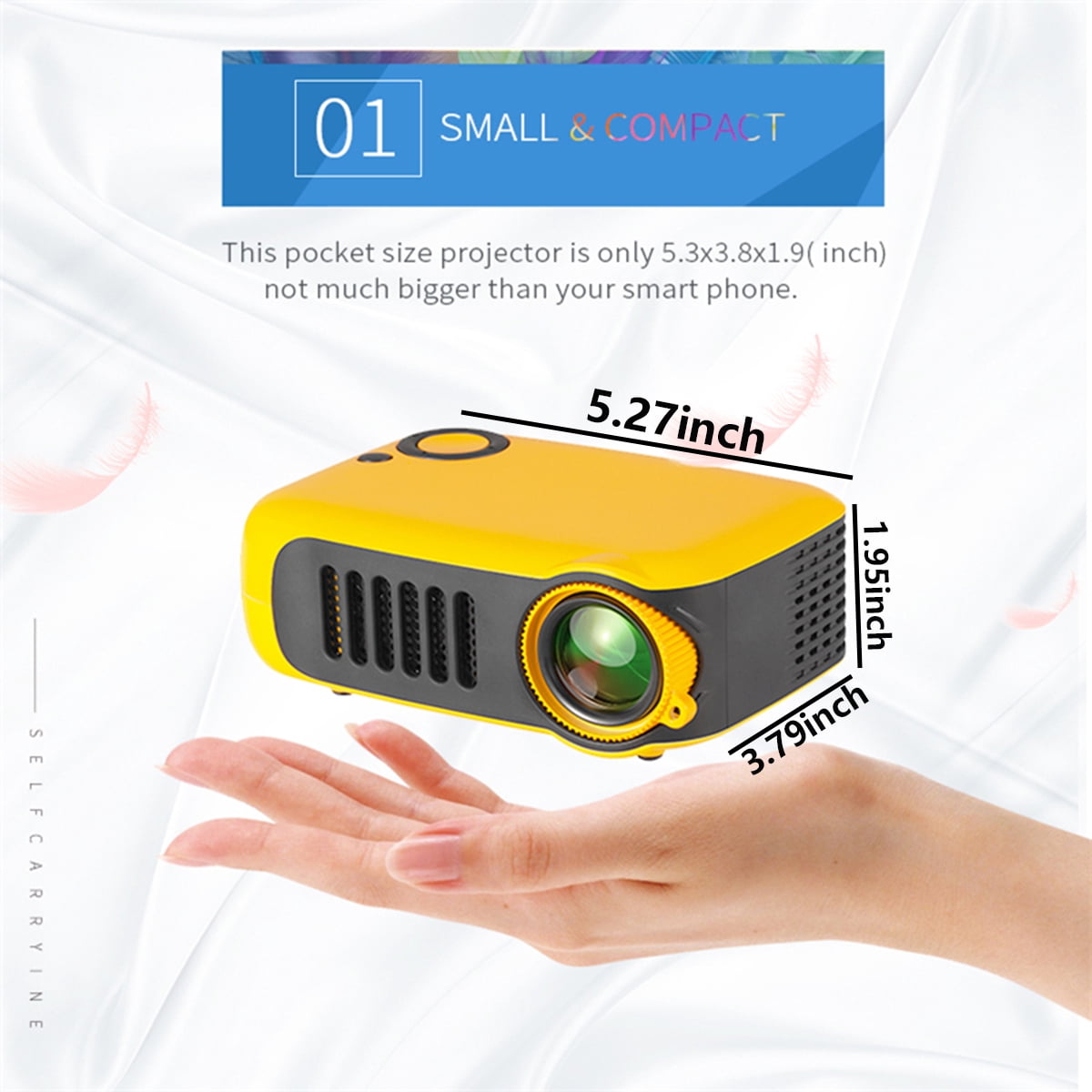 A2000 1080p Mini Projector Lcd Movie Game Video Projector Home Office Projector Digital Multimedia Projector For Iphone For Ipad Laptop Dvd Walmart Walmart 