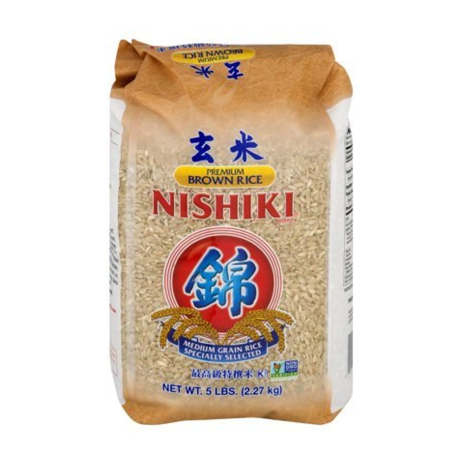 NISHIKI Premium Brown Rice, 5-Pound (2 Bags of 5 Lb)