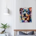 thumbnail image 4 of Patifu Colorful Dog Canvas Art Print for Living Room Bedroom Office Wall Decor, Handmade Quality Material, Waterproof, Tear Resistant, Aesthetic Decoration, Wonderful Gift, Easy to Frame 12x16 in, 4 of 5