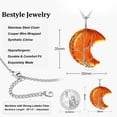 thumbnail image 7 of Bestyle Birthstone Necklace for Women Tree of Life Moon Pendant Synthetic Citrine Healing Crystal Necklaces November Mother's Day Gifts, 7 of 7
