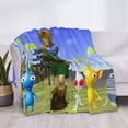 thumbnail image 6 of Lsque Pikmin Print Flannel Throw Blanket, Ultra-soft Blanket for Bed, Couch, Car, Hypoallergenic Anti-pilling blanket-50"x40", 6 of 8