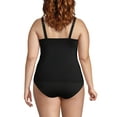 thumbnail image 2 of Lands' End Women's Plus Size Square Neck Underwire Tankini Swimsuit Top, 2 of 3