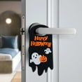 thumbnail image 2 of 2pcs Halloween Door Hanger Sign, Happy Halloween Felt Door Knob Sign for Office, Home, Hotel Door Decor, Pumpkin Ghost Halloween Decorations, 2 of 5