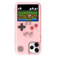 thumbnail image 1 of Funda para iPhone, Retro 3D Funda para teléfono Consola de juegos con 36 juegos clásicos, Pantalla a color Funda para teléfono de videojuegos a prueba de golpes para iPhone (para iPhone 13 Pro Max, Rosa) oso de fresa Electrónica, 1 of 5