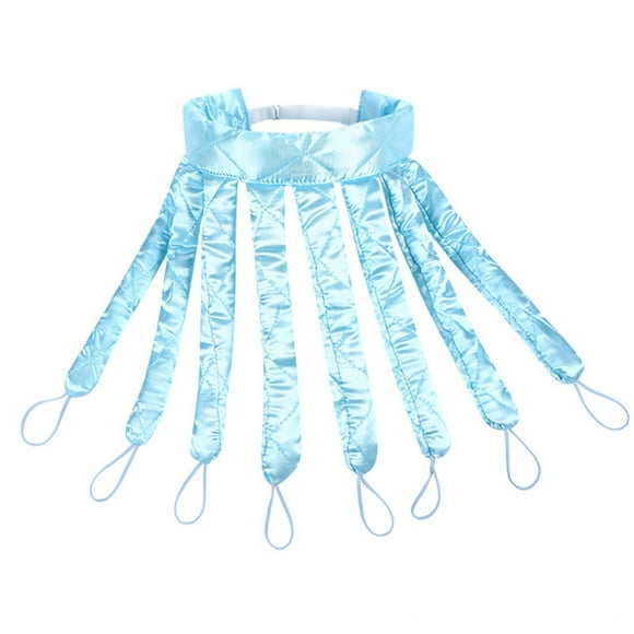 Heatless Curling Iron 8 Curls - Heatless Curly Hair - Blue Curler