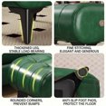 thumbnail image 6 of SHegdu Small Foot Stool Wooden Legs Wooden Office Footrest with Padded Seat Hidden Step Stool with Handle for Extra Seating in Living Room Entryway (Green), 6 of 8