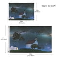 thumbnail image 4 of 36x60 inch Garden Hanging Flag Square Double Sided Flag Garden Garage nd Patio Decorative Flag Small White Gothic Church, 4 of 6