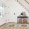 thumbnail image 3 of 2'x6' Kitchen Runner Rug,Non-Slip Entryway Runner Laundry Rug,Boho Indoor Machine Washable Hallway Runner Rugs Throw Carpet for Living Room Bedroom Dining Room Hallway Kitchen Orange/Blue, 3 of 7