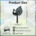 thumbnail image 5 of Peacock Metal Decorative Garden Stakes Funny Bird Metal Outdoor Statues Weatherproof Garden Decoration Ornament Gifts Bird Outdoor Yard Decor for Planter Backyard Pathway Patio Lawn Walkways, 5 of 8