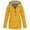 Yellow, variant on HomeGardon Women's Waterproof Rain Jacket Women's Solid Rain Jacket Outdoor Jackets Hooded Raincoat Windproof S-XXXXXL