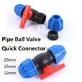 thumbnail image 4 of RichLink Stop Tap Valve 20Mm 25Mm 32Mm Pe Ball Valve Water Pipe Compression End Fitting，25mm, 4 of 6