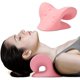 thumbnail image 1 of Relajador de cuello y hombro, dispositivo de tracción cervical para alivio del dolor TMJ y alineación de la columna cervical, almohada quiropráctica, camilla de cuello (azul oscuro), 1 of 4