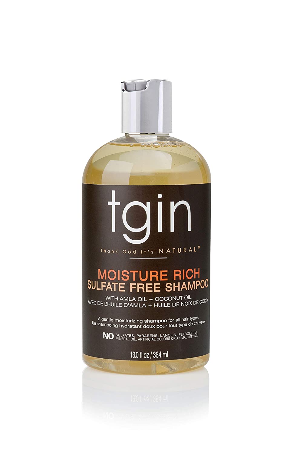 tgin Moisture Rich Sulfate Free Shampoo For Natural Hair Curly Hair