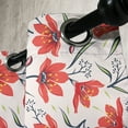 thumbnail image 3 of Ambesonne Floral Grommet Curtain, Vintage Tulip Flowers, 50" x 120", Peach Green and Red, 3 of 6