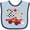 Blue and Navy, variant on Inktastic Happy 2nd Birthday Red Racing Car Boys or Girls Baby Bib