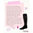 thumbnail image 7 of MeMoi Fly Sky High Butterfly Cotton Blend Knee Socks - Girls - Female, 6, Black, 7 of 7