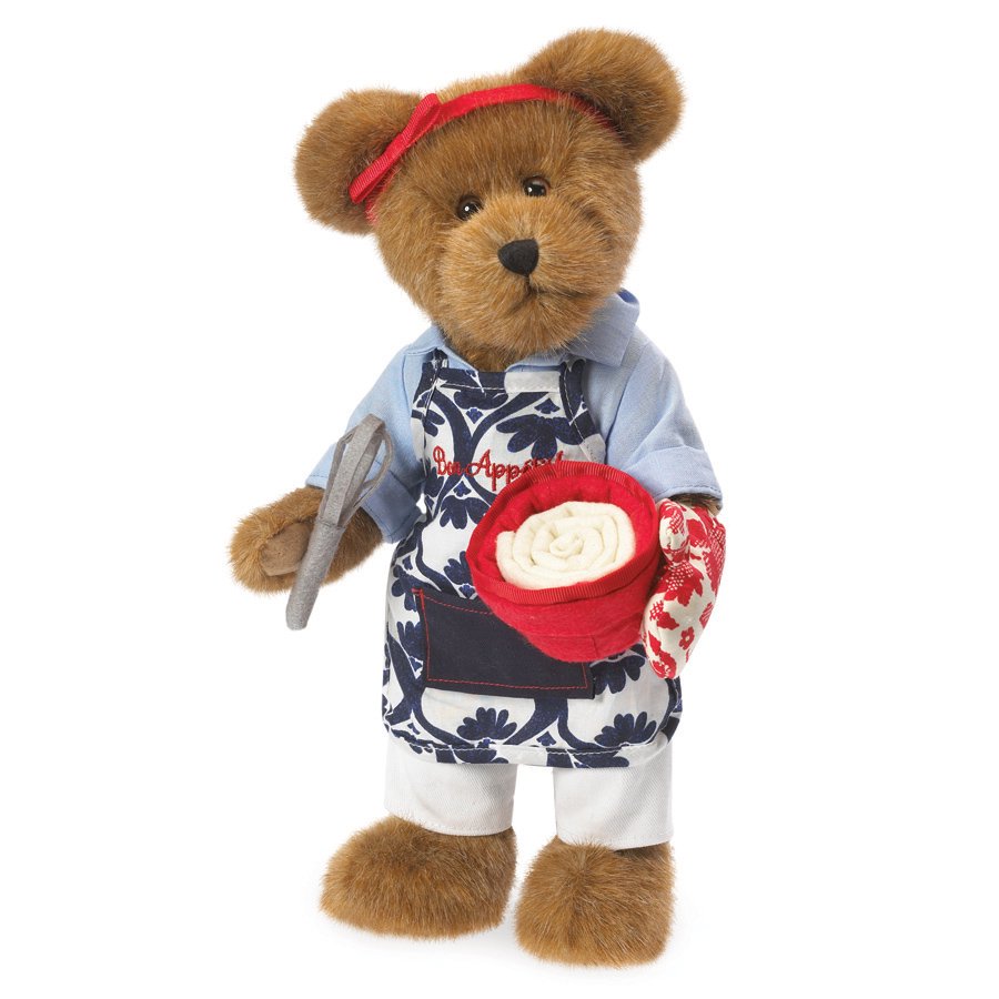 Boyds Bears Lifestyle Julia Bear Holding Bowl and Whisk Stuffed Animal