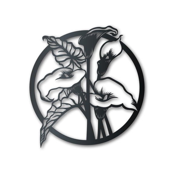 Calla Lily Metal Wall Art 46