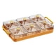thumbnail image 3 of Bandeja para servir con compartimento con tapa, Bandeja para aperitivos y postres, cubierta transparente, caja de almacenamiento de alimentos para 6 compartimentos, 3 of 9
