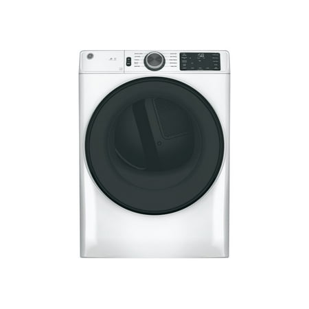 GE GFD55ESSNWW 7.8 Cu. Ft. White Electric Smart Dryer