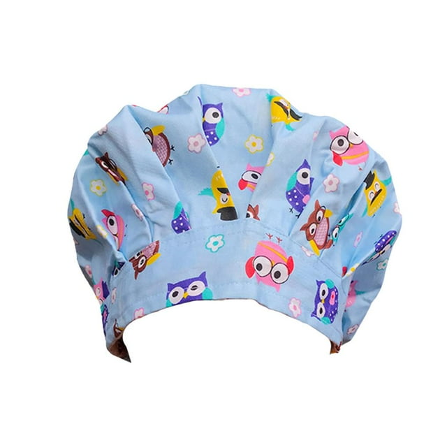 Shengyu Operating Hats Nurse Long-time Service Gourd-shaped Pure Color Professional Tie Back Sweatband Work Uniform Working Caps G-09 1Set