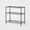 Black, variant on 3 Tier Wide Wire Shelving - Adjustable Metal Utility Storage Shelves, 3 Shelves, 350 lb Capacity