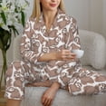 thumbnail image 6 of Naloa brown sloth family Pajamas for Women Set, Womens Pajama Sets, Lounge Sets for Women, 2pjs for Women-Medium, 6 of 7