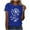 Blue, variant on Bogo Cute Vacation Tops For Young Women Womens Plus Size Tops Dressy Casual Sexy Womens Blouses For Work Professional Green Big T Shirts For Women Graphic Vintage