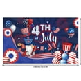 thumbnail image 1 of 4th Of July Party Decorations Background Fabric 72 In X 44 In Red And Blue Independence Day Streamer With 4 Metal Eyelets, 1 of 5