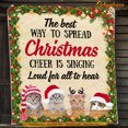 thumbnail image 2 of Cat Blanket, The Best Way To Spread Christmas Cheer Is Singing Fleece Blanket -, 2 of 4