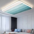 thumbnail image 2 of Teal Ombre Fluorescent Light Covers, Farmhouse Vintage Wooden Striped Magnetic Light Covers for Ceiling Lights, Fluorescent Ceiling Shade Filters for Classroom Bedroom Office 4x2Ft x 1PCS, 2 of 8