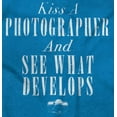 thumbnail image 2 of Kiss A Photographer See What Develops Womens Fitted Plus Size Graphic Tee Brisco Brands 3X, 2 of 4
