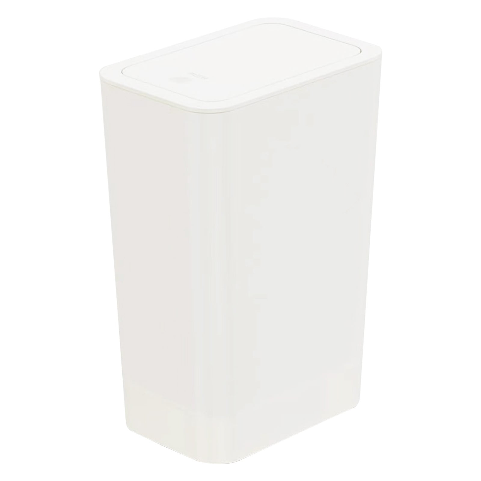 ZOURIH Bathroom Trash Can, 2.6 Gallon / 10 Liter Small Garbage Can with Press Top Lid, Plastic Wastebasket with Pop-up Lid for Toilet, office, Bedroom, Living Room,Grey