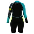 thumbnail image 3 of Akona Tropic 3/2mm Front Zip Scuba Diving Neoprene Wetsuit Women's, 3 of 3