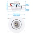 thumbnail image 2 of 8 Pack 6" LED Gimbal Recessed Light Dimmable, 12W Swivel Eyeball Downlight, CRI90, ETL Listed, 2700K Soft White, 2 of 9