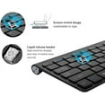 thumbnail image 5 of LINLIN Wireless Keyboard & Mouse, Portable Wireless Keyboards and Mouse Combo 2.4G Full-size Quiet DPI Adjustable Mouse for Windows, Mac OS, Laptop Smart TV-UK Layout, 5 of 8