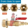 Brass Winterize Blowout Adapter For Blow Out Water To Winterize