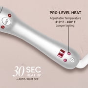 Beachwaver Pro Series Ceramic Rotating Curling Iron, Silver, 1.25 inch