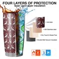 thumbnail image 7 of 20oz Tumblers Red Christmas Deer Pattern Stainless Steel Vacuum Insulated Double Wall Travel Tumbler Cups Mug with Lid and Straw,Cleaning Brush for Cold & Hot Drinks, 7 of 7