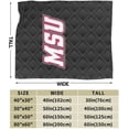 thumbnail image 2 of Montclair State University Logo Ultra-Soft Micro Fleece Blanket Soft Comfortable Flannel Blanket Available for Bed Couch Living Room, 2 of 4