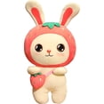 thumbnail image 2 of AAOMASSR Cute Fruit Rabbit Doll Strawberry Rabbit Doll Soft Pillow Creative Kids Toy Pink Large Size Bunny Plush Toy, 2 of 5