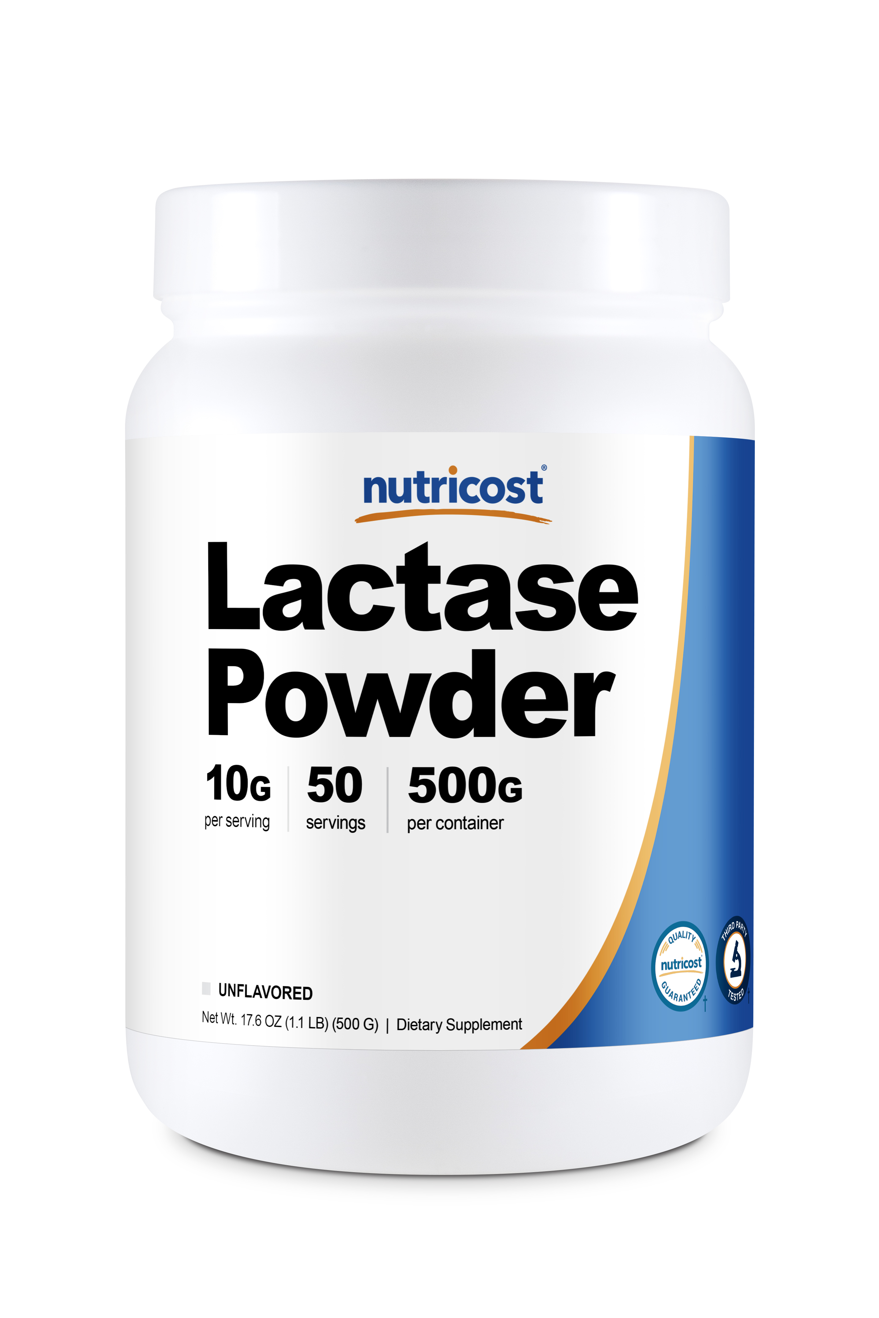 Nutricost Lactase Powder 500 Grams NonGMO, Gluten Free, Lactase