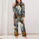 thumbnail image 2 of Balery Sunflower Field Spotted Dog Conjunto de Pijama con Estampado para Mujer, Conjunto de Dos Piezas con Manga Larga, Ropa de Dormir Suave con Bolsillos, Pijamas Cómodos-Medium, 2 of 7
