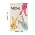 thumbnail image 3 of TanSiDing Welcome Easter Garden Flag, Double Sided Bunny Spring Flag for Yard Outdoor Decoration, 3 of 6