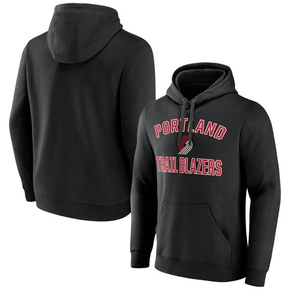 Men's Black Portland Trail Blazers Victory Arch Pullover Hoodie