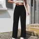 thumbnail image 1 of TaTaai Women's Solid Color Corduroy Sweatpants Elastic Waist Long Trousers with Pockets Casual Loose Sport Pants for Daily Outdoor Wear Gift, 1 of 9