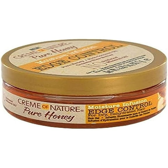 Creme of Nature Moisture Infusiuon Edge Control, Pure Honey, Coconut Oil and Shea Butter Formula, 2.25 Oz